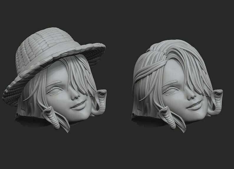 Boa Hancock (Cyberpunk Version, 2 Portraits) | One Piece | UNPAINTED | 1/6 Scale