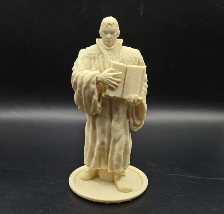 Martin Luther SM Bust Reformer Puritan Figure 3D Printed Collectible 4″