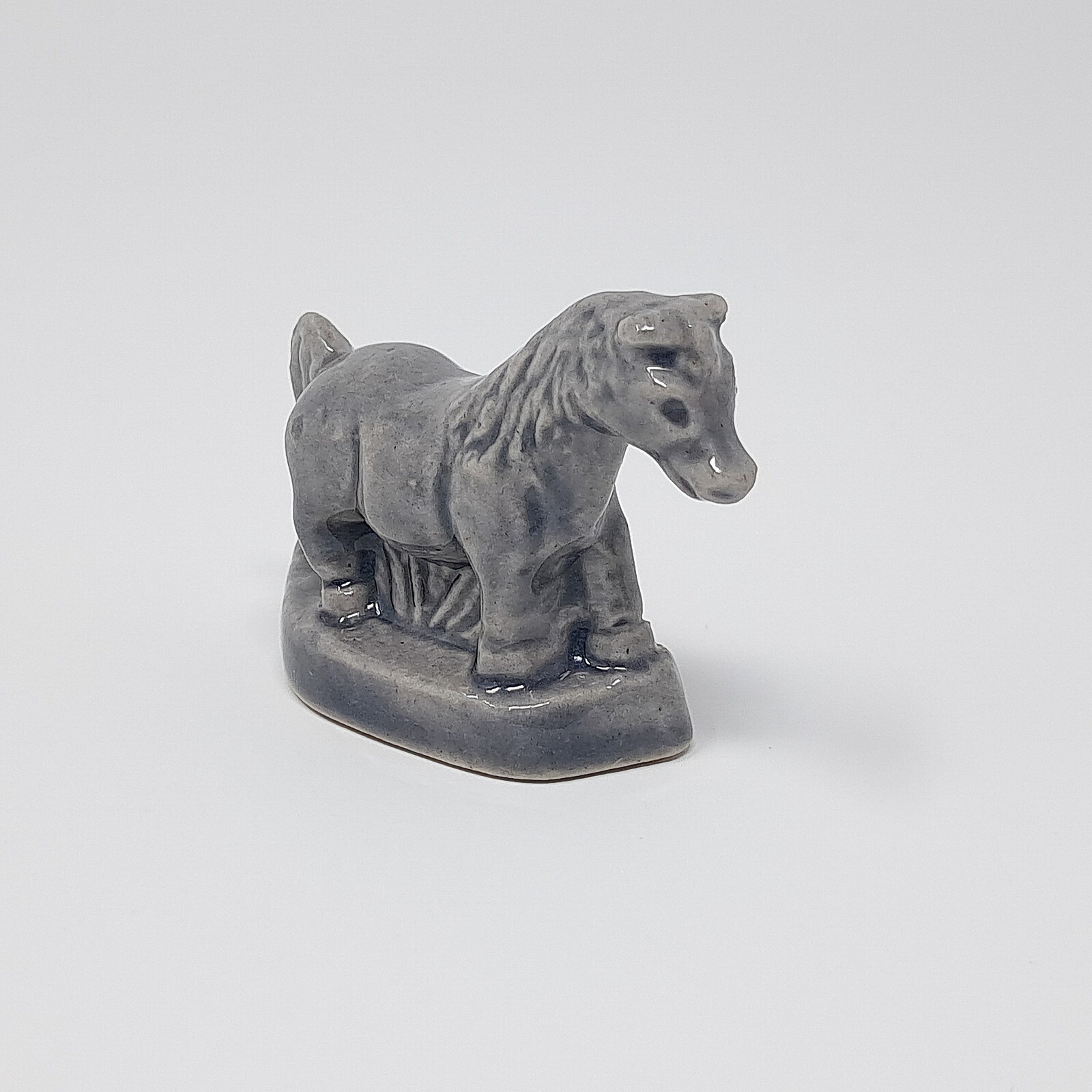 Wade Whimsies Gray Horse Miniature Porcelain Figurine pet shop series England