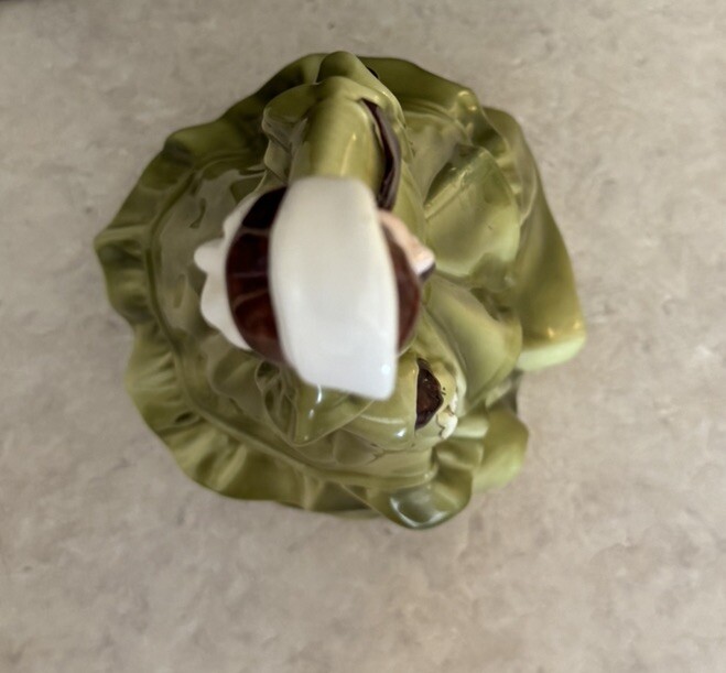 Florence Ceramics Vtg Melanie Porcelain Figurine Green Dress Pasadena,CA