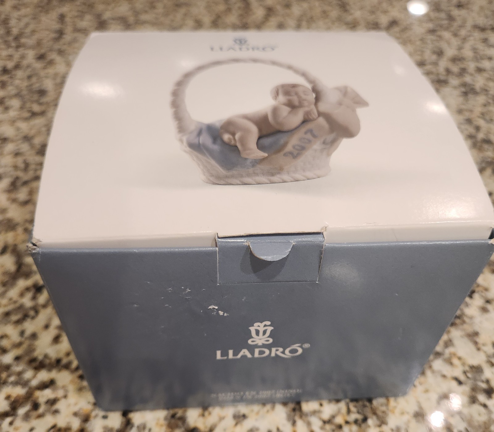 RETIRED Lladro Born In 2007 Baby Boy Figurine ~ Includes Original Box and Papers