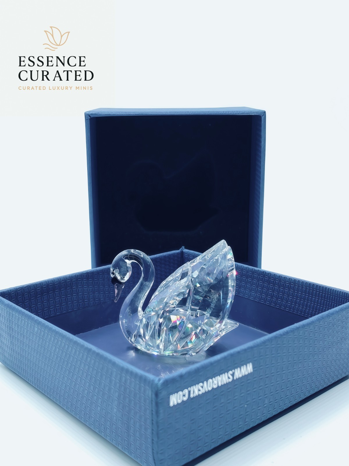 Swarovski “Feathered Beauties” Swan Small Figurine – 1 1/4 x 1 1/2 x 2 1/8 in