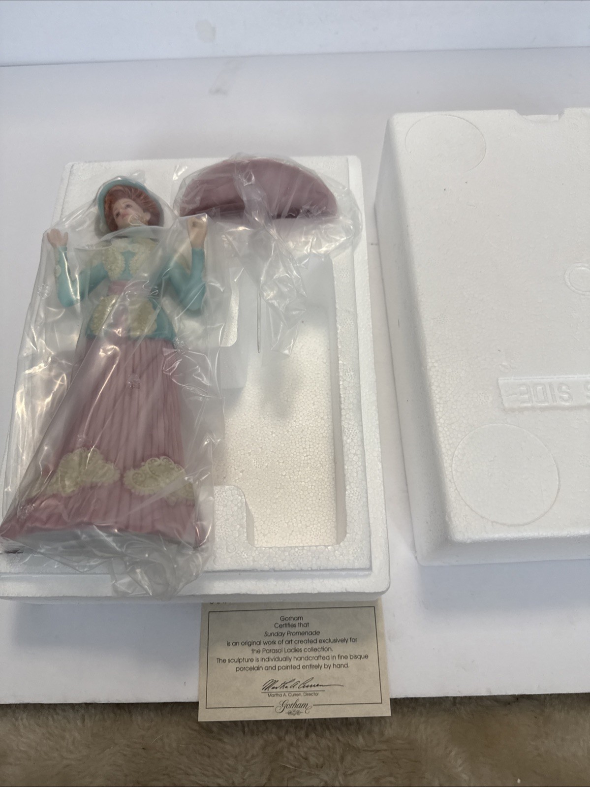 Gorham Porcelain Figurine – Sunday Promenade – Lady with Parasol