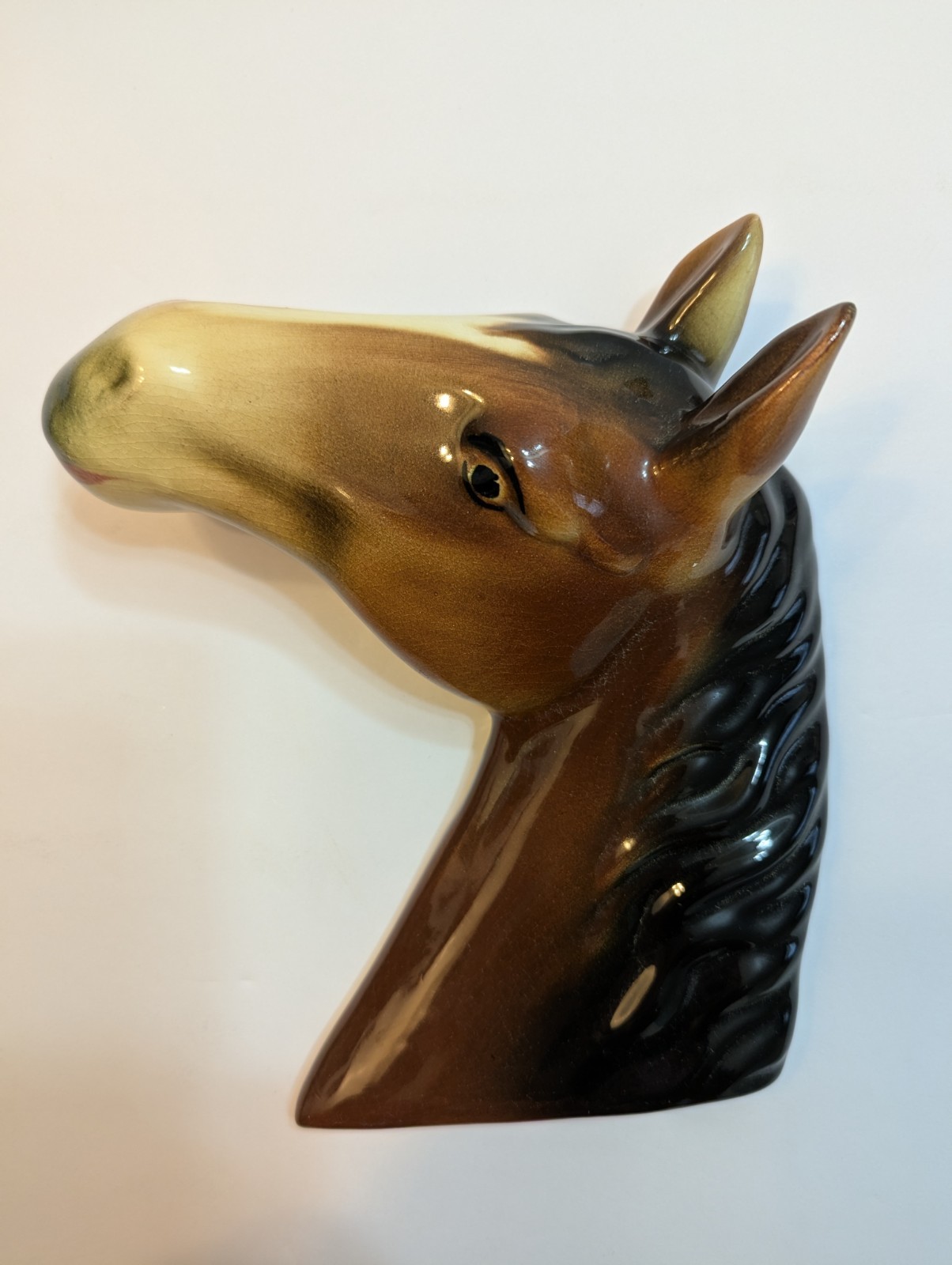 VTG Beautiful Ceramic Horse Head Wall Hanging Decor