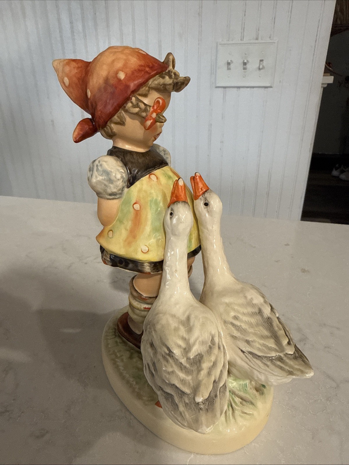 Goebel Hummel Goose Girl Figurine Geese #47/11 Vintage 7 Inches Tall