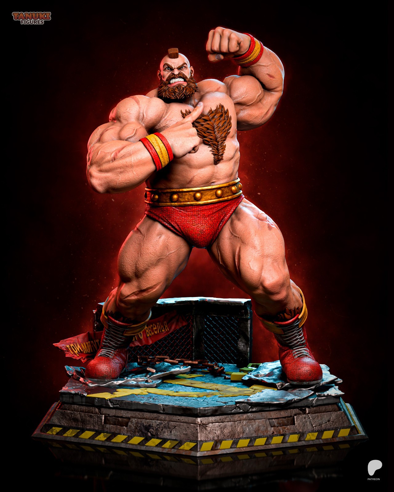 Zangief 1/6 Scale Statue Garage Kit Unpainted Resin Street Fighter
