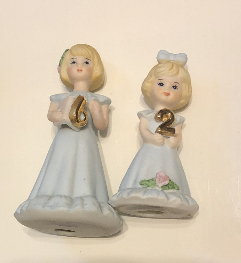 Enesco Growing Up Girls Birthday Blonde, Set of 2, Ages 2 and 6