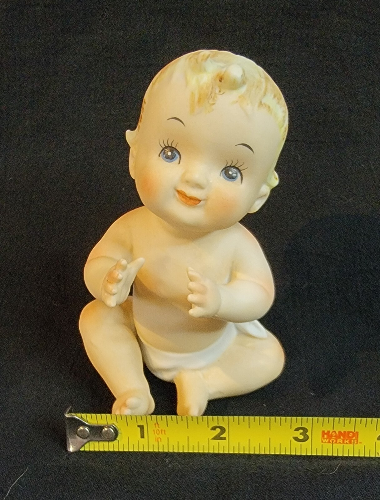 NAPCO 1960s Porcelain Cute Sitting Baby Figurine N3149 Hand Painted No Chips