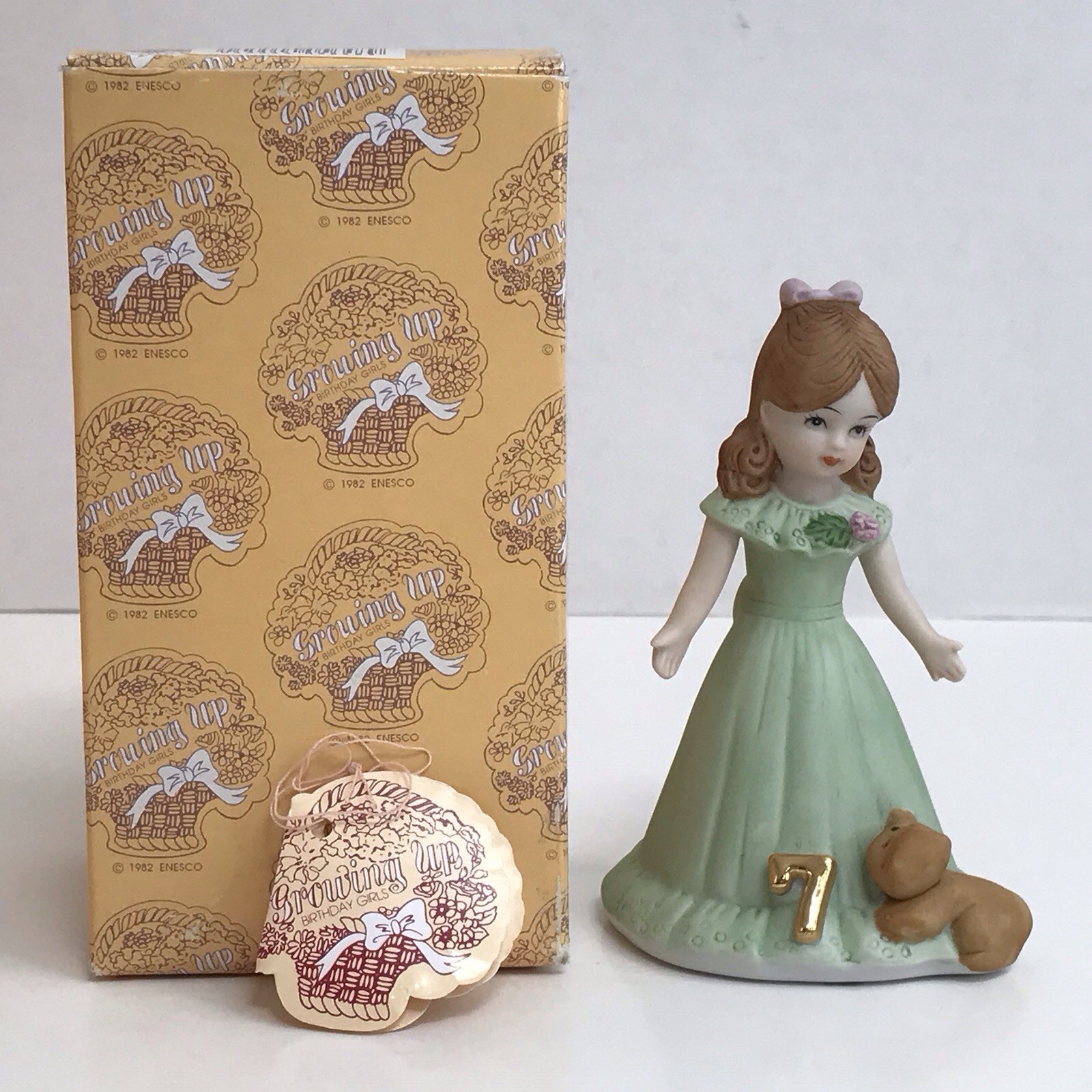 Enesco Growing Up Birthday Girl Baby-16 Years Old Plus Graduation Figure *Read*