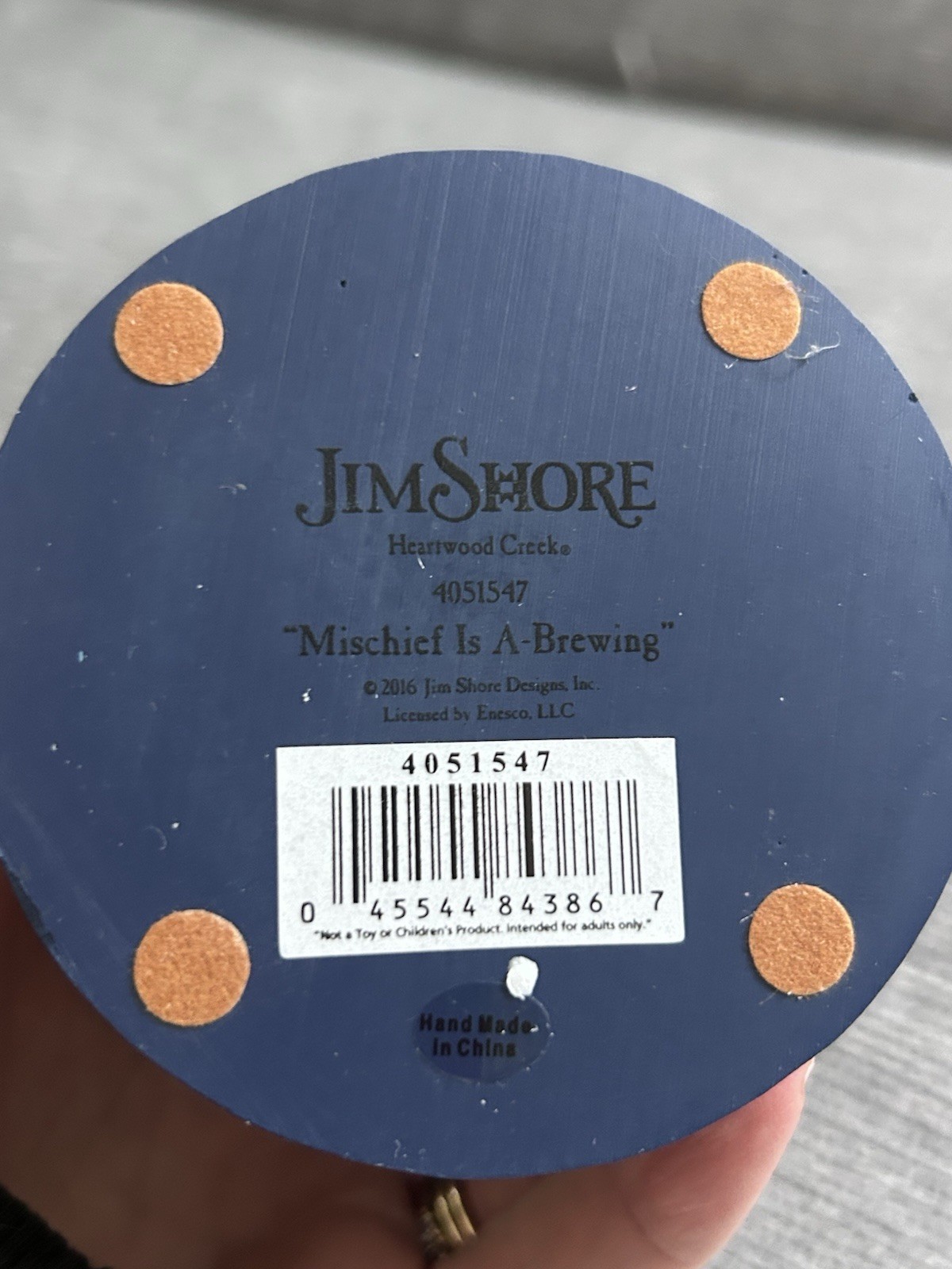 Jim Shore Mischief Is A Brewing Figurine Witch Moveable Scene Halloween New