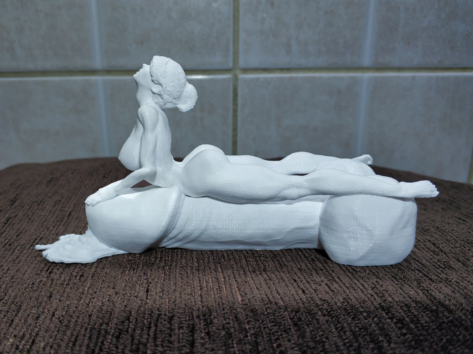 Girl Rides Dick Statue 3D Printed Figurine Statue Sculpture Erotic Adult