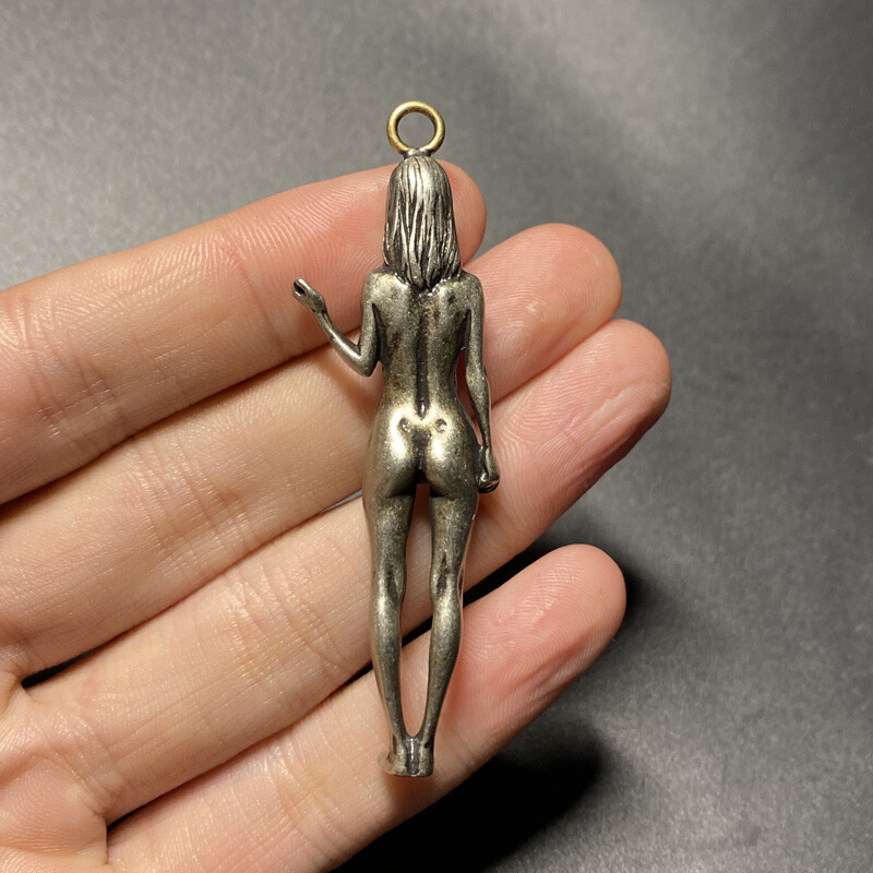 White bronze beauty bronze decorations antique handle bare hands model plaything