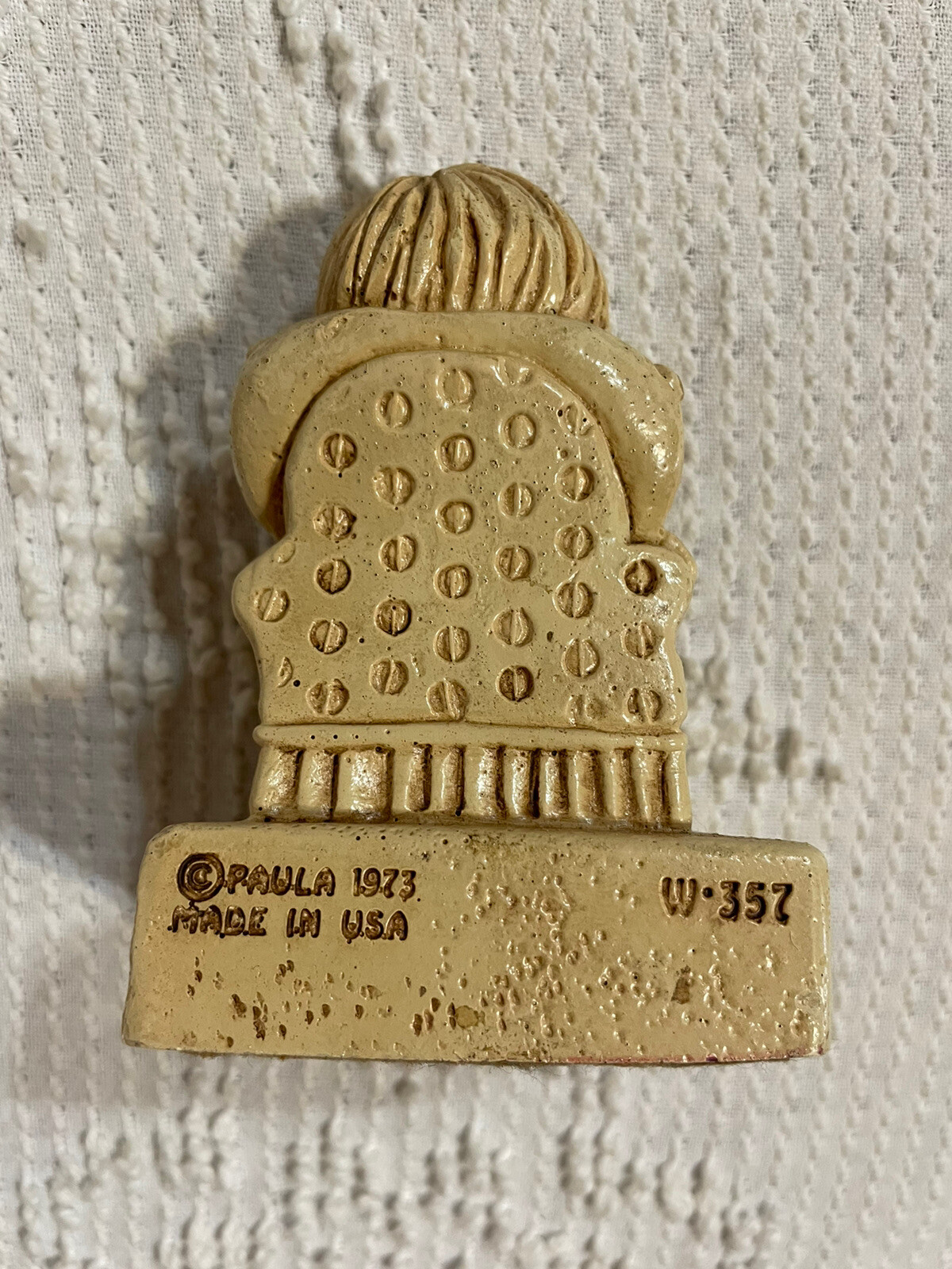 Paula Statue Figurine 1973 Slogan I’m Tired of Sex Hard Plastic W-357