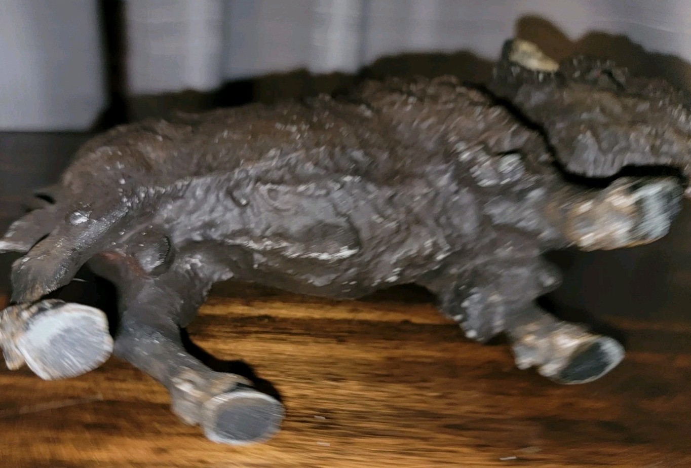 Vtg Cast Iron Bison Buffalo Figure Statue 8.25″ x 5.5″ Figurine