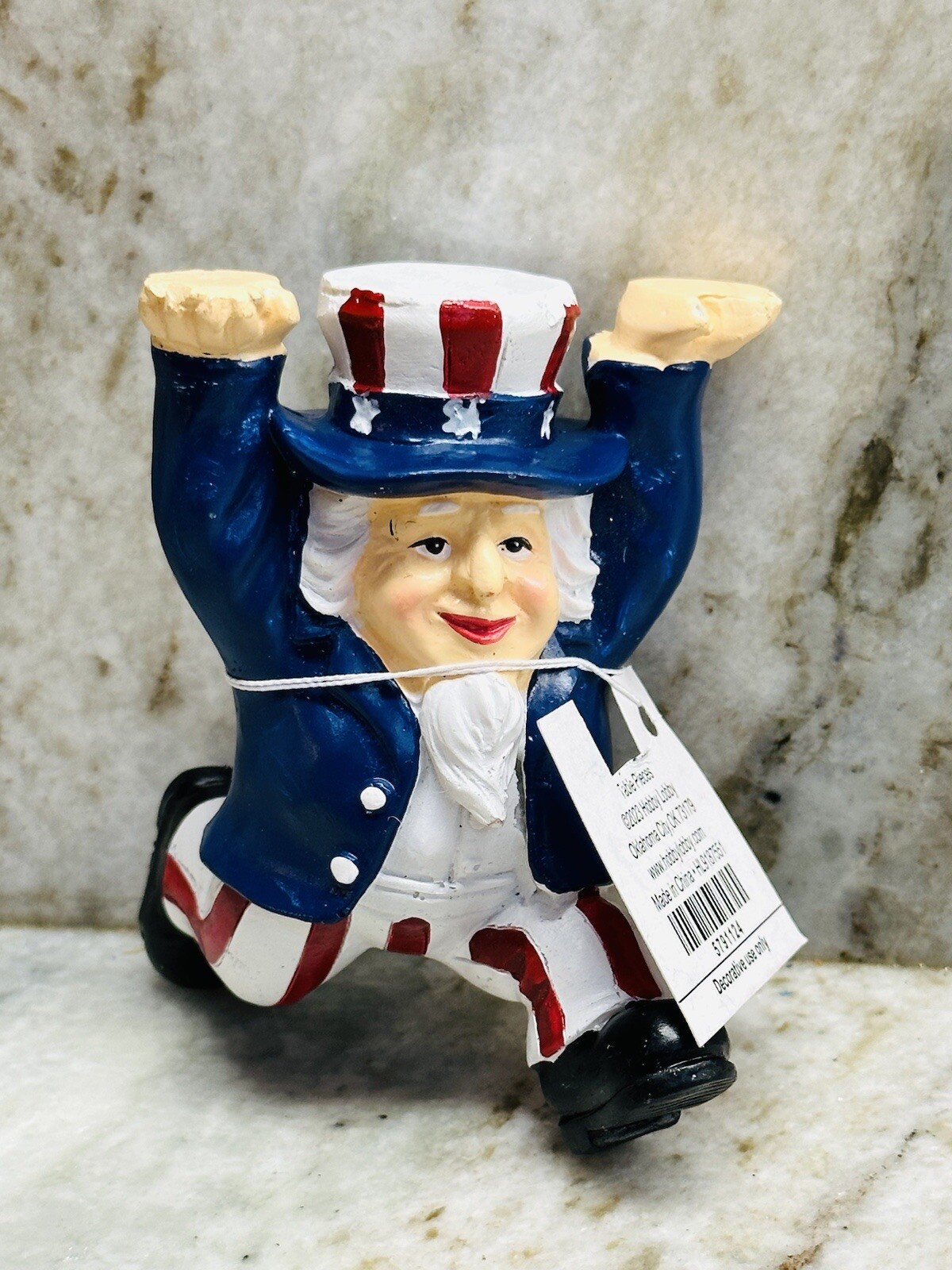 July 4th Ceramic Independence Day Patriotic Figurine/Table Top:3Inches
