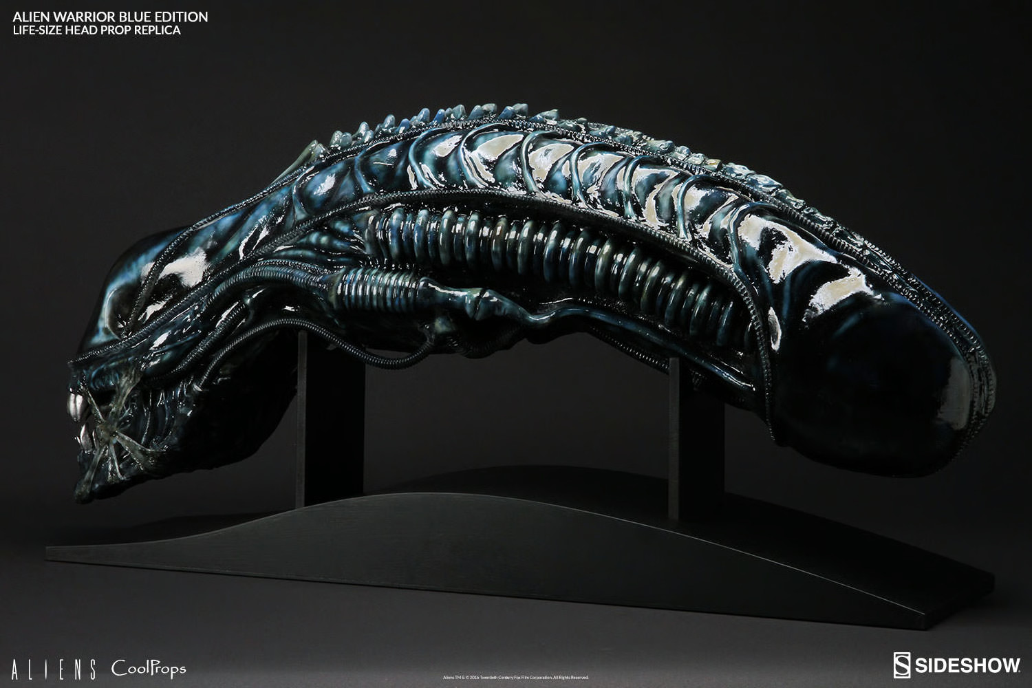 CoolProps Alien Warrior Blue Edition Life Size Head Prop Replica New Sealed