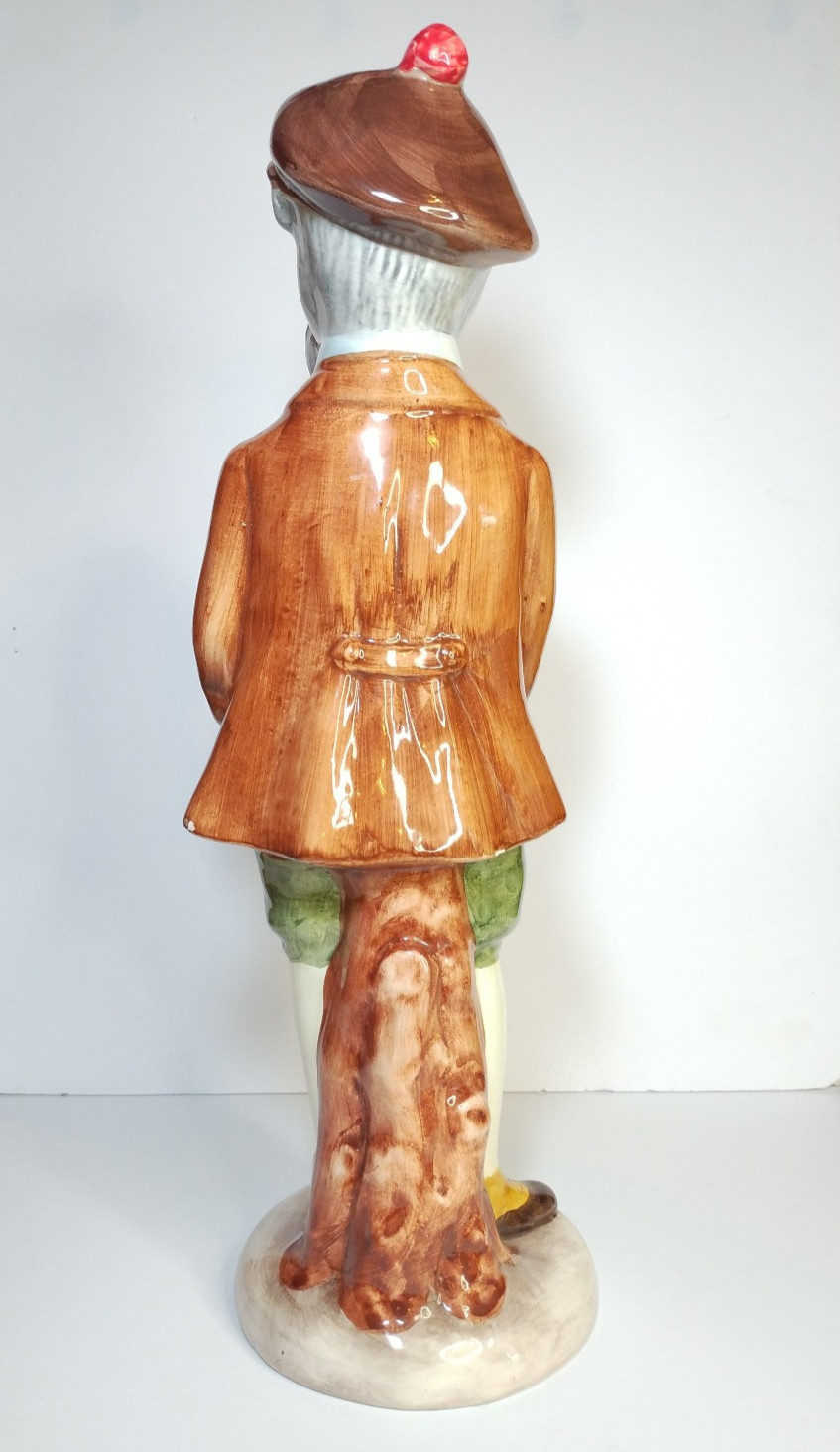 Gentleman Dog Anthropomorphic Figurine Schnauzer Golf 19” Ronzan? Italy Read
