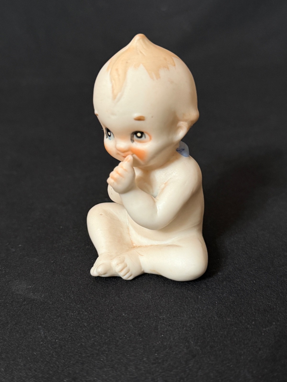 5 Cute Vintage Lefton Enesco Japan Bisque Porcelain Kewpie Doll Figurines