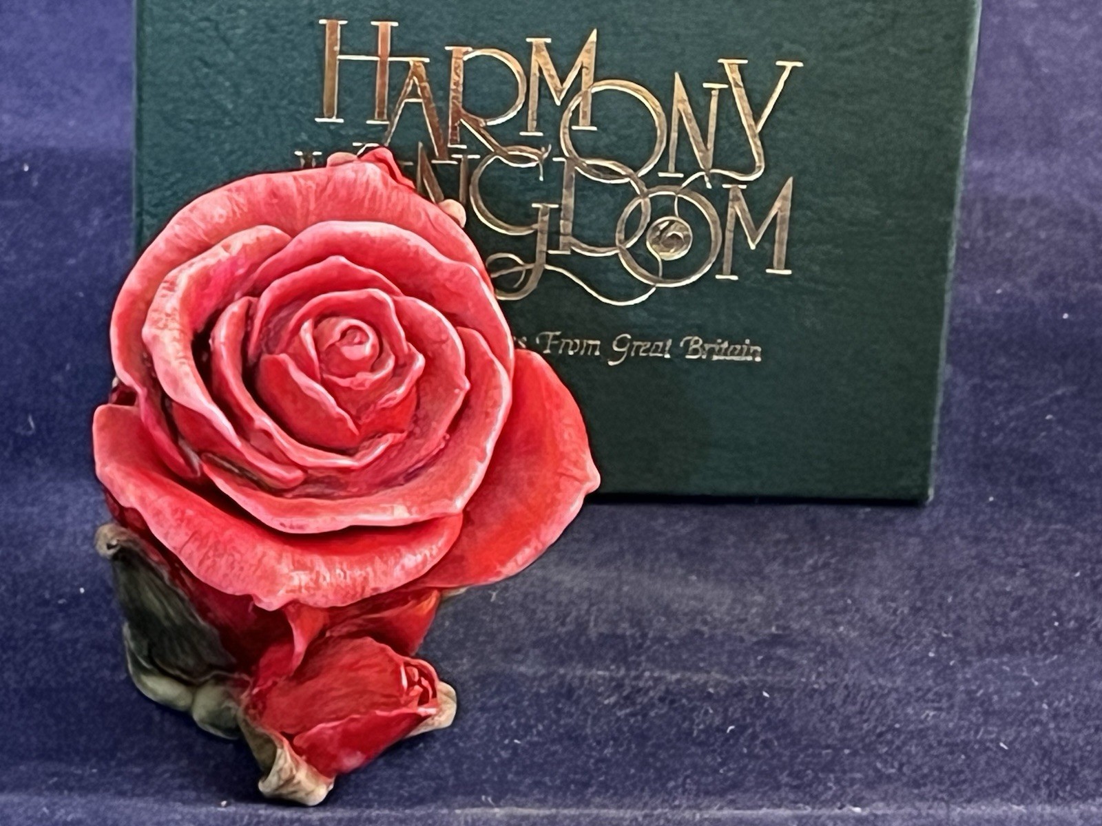 Harmony Kingdom~ Limited Edition~ SINGLE RED ROSE ~NIB~Made UK~Signed~First Rose