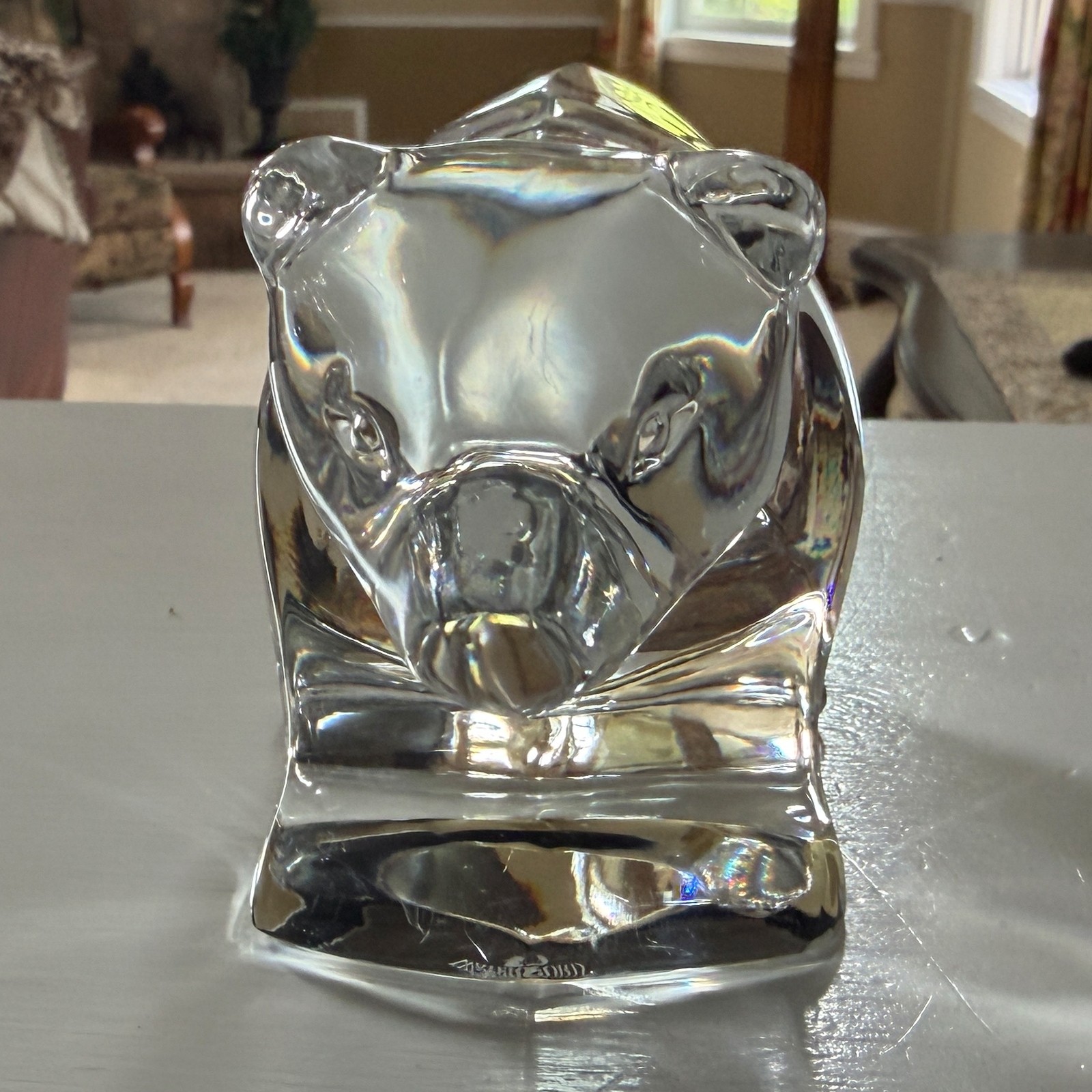 Waterford Crystal Ireland Made BEAR 5 3/8″ Paperweight Figurine Sculpture MIB