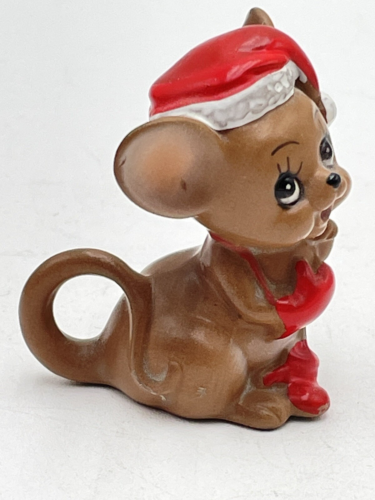 JOSEF ORIGINALS 🎀 Christmas MOUSE VILLAGE SERIES Santa Hat & Mittens Gloves