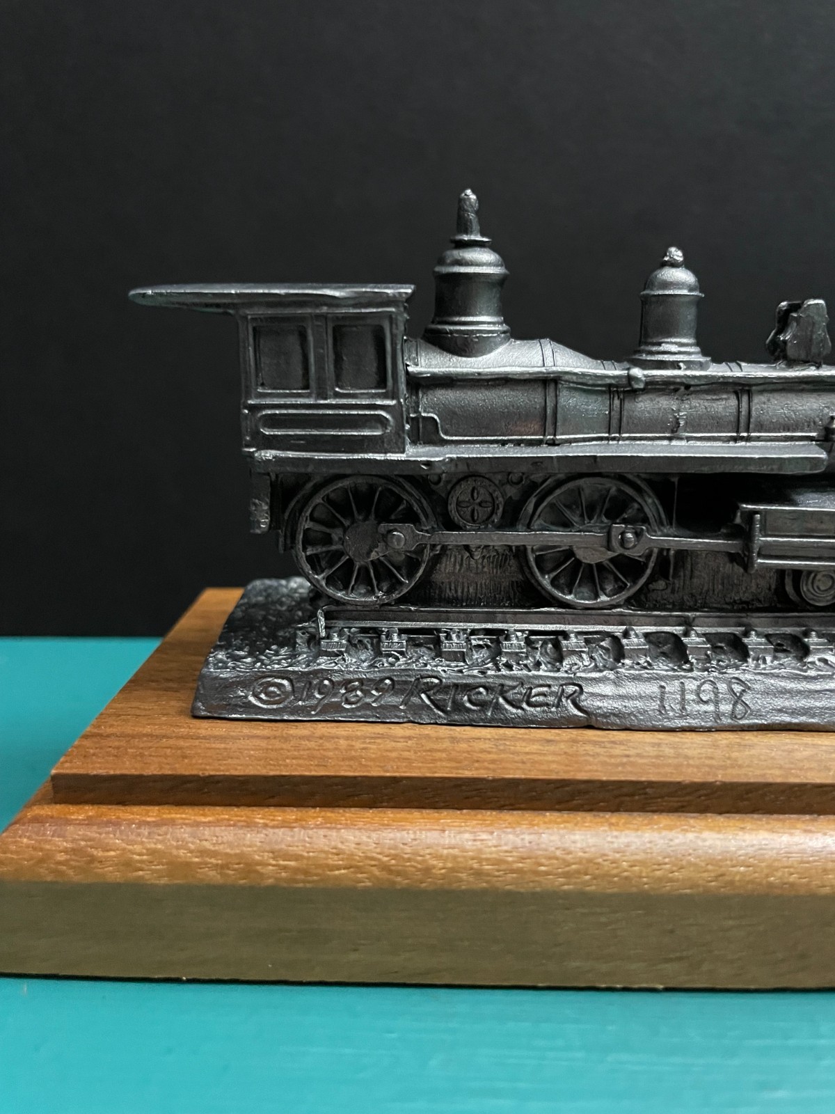Michael Ricker Pewter Antique Locomotive Steam Train Replica Model 4-4-0 U&D LE
