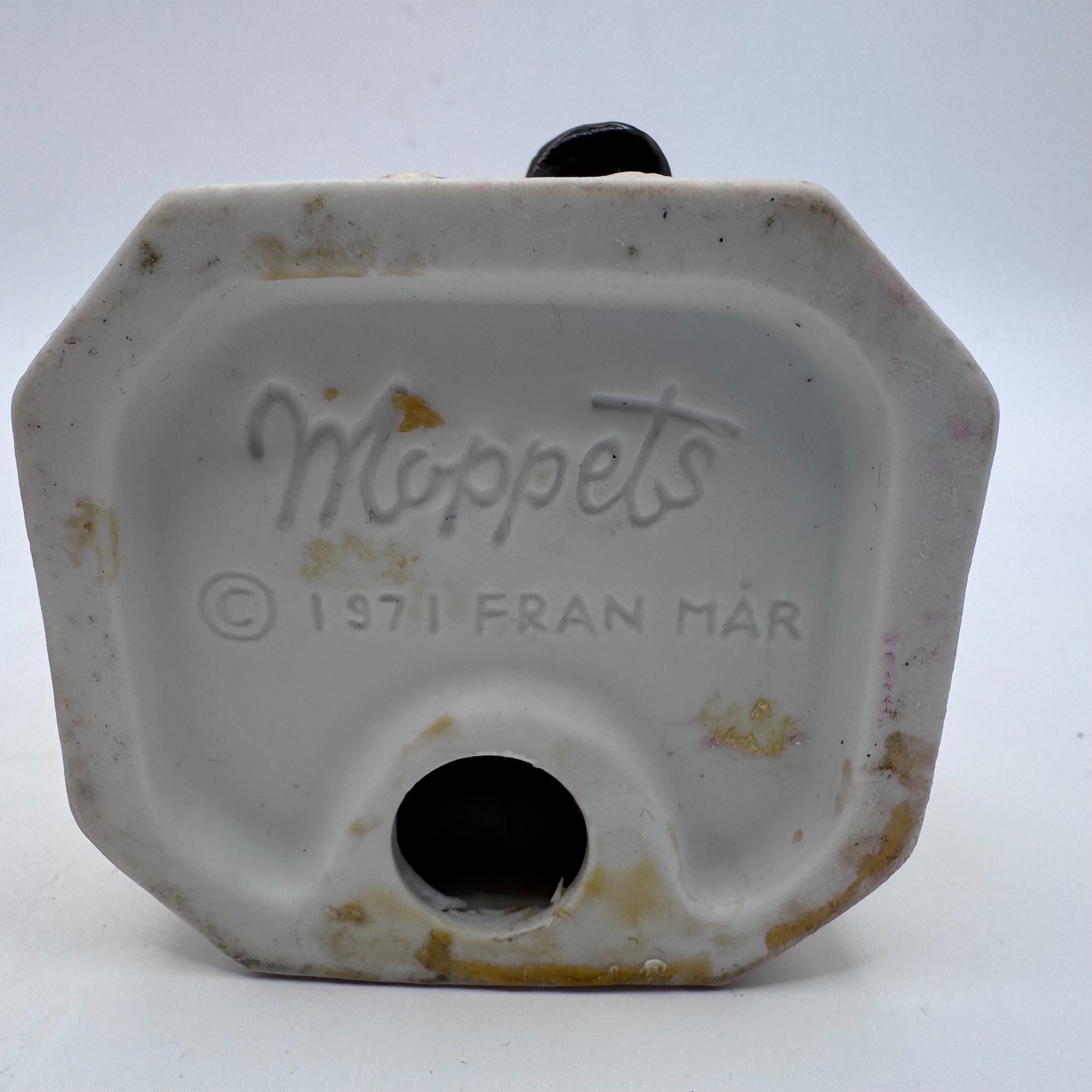 Vintage 1971 Moppets Boy Sitting Resin Figurine-Fran Mar