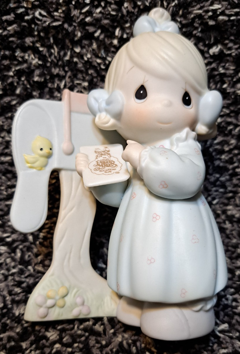 Precious Moments C0011, “Sharing The Good News Together” Figurine – 1990 ENESCO