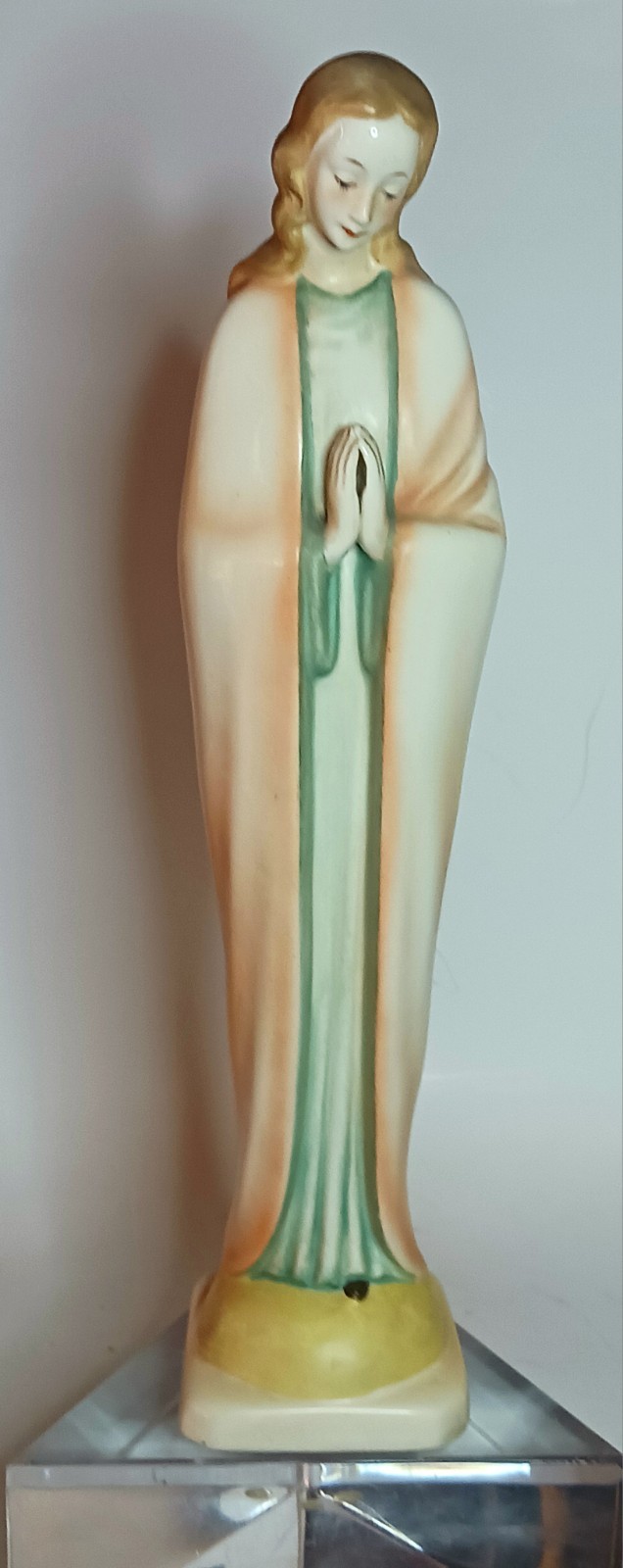 Vintage Hummel Standing Madonna 13” Tall Hand Painted in Pastels
