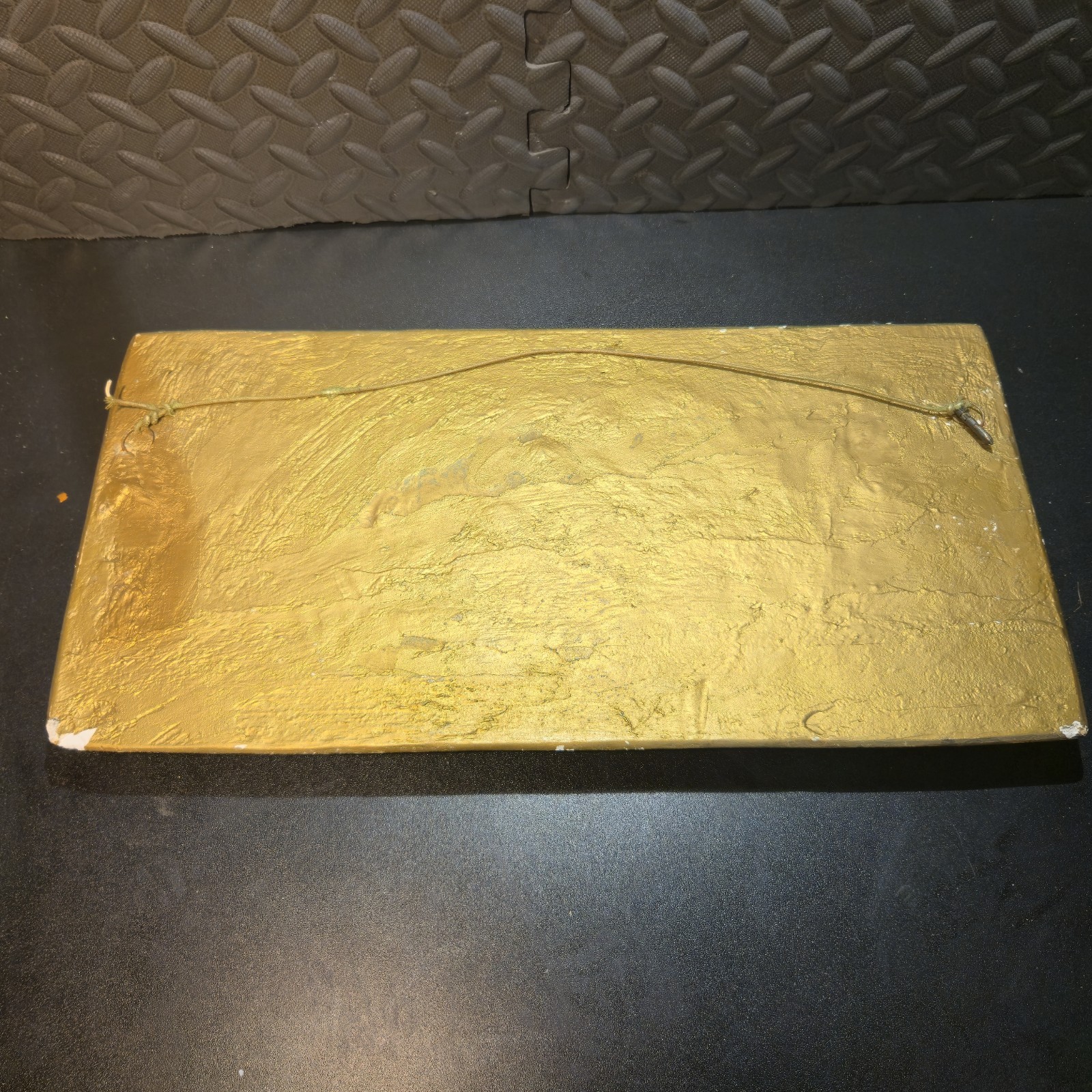 Vintage Gold Plaster Relief – “Priam Begging Achilles For The Body Of Hector”