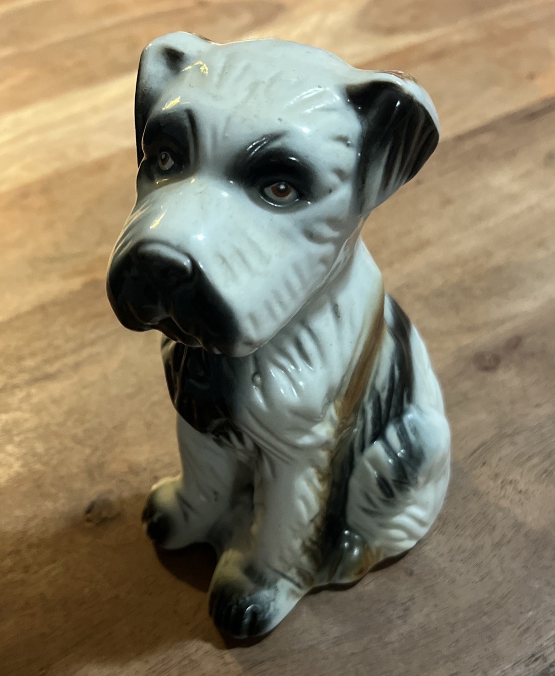 Vintage Ceramic Dog Figurine Made in Brazil 6.25”