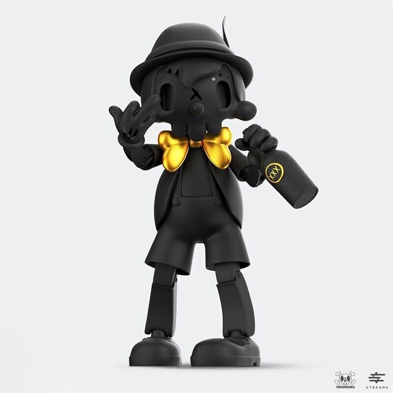 STREAMS SKULLTOONS THE PINO YOLO Golden Black Collectibles Figure Art Toy Stock