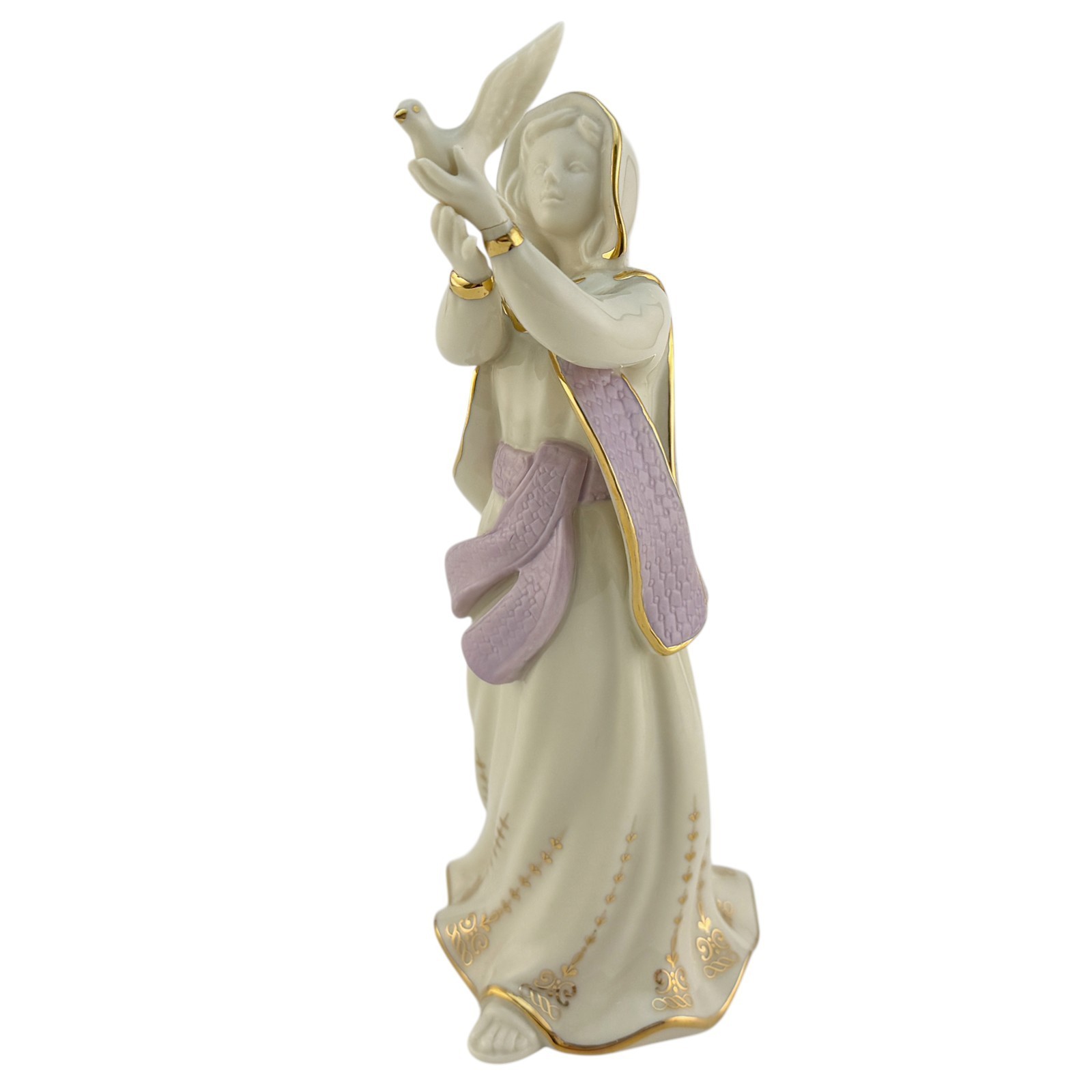 IMPERFECT Lenox China First Blessing Nativity DOVE SELLER Figurine Only