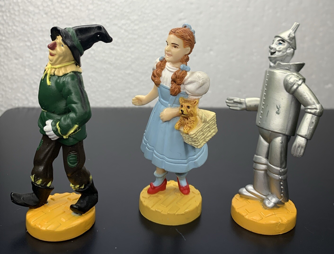 1987 Wizard Of Oz Lot 3 Figurines Loews Ren MGM Turner Presents PVC Figures Toto