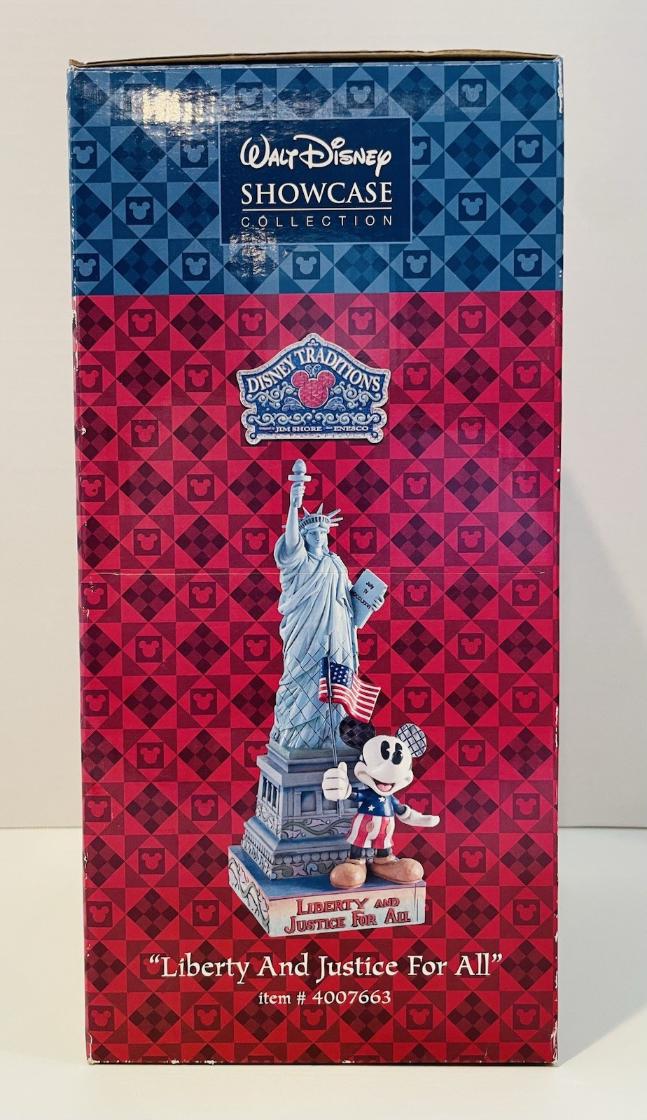 Disney Traditions LIBERTY & JUSTICE FOR ALL Mickey Mouse & Statue of Liberty