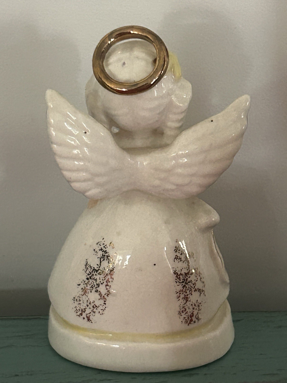 Vintage Napcoware July Birthday Girl Angel Figurine Patriotic Hat NICE!