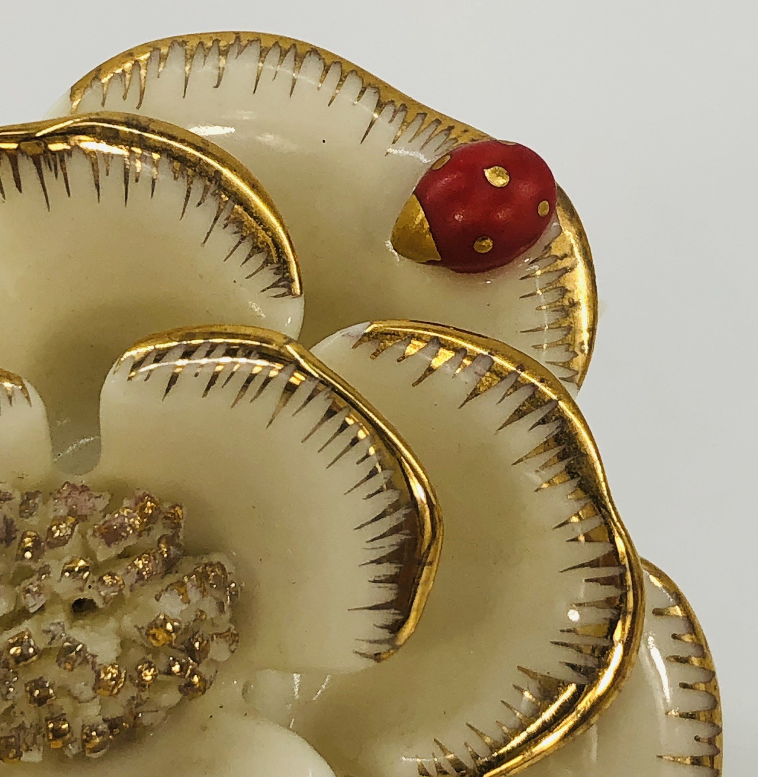 LENOX “FASCINATING LADYBUG” Flower Fine Porcelain Figurine Replacement Piece
