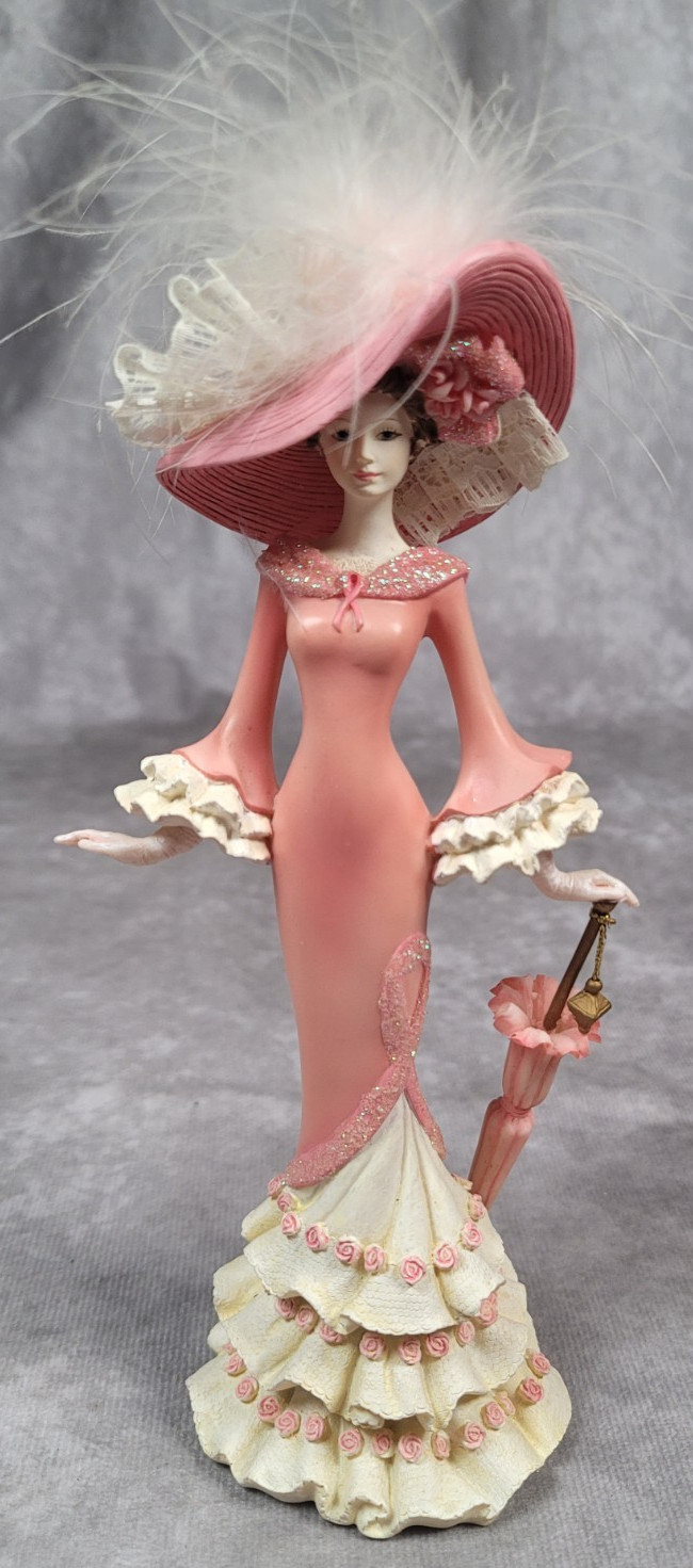 Thomas Kinkade “A Vision of Hope” Figurine Inspirations of Hope Lady Parasol 8″