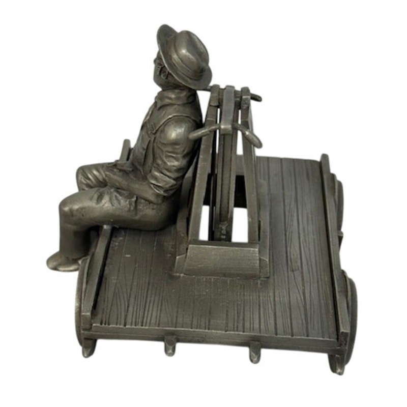 Ron Hinote “The Railroad Worker” Signed Fine Pewter Franklin Mint 1978
