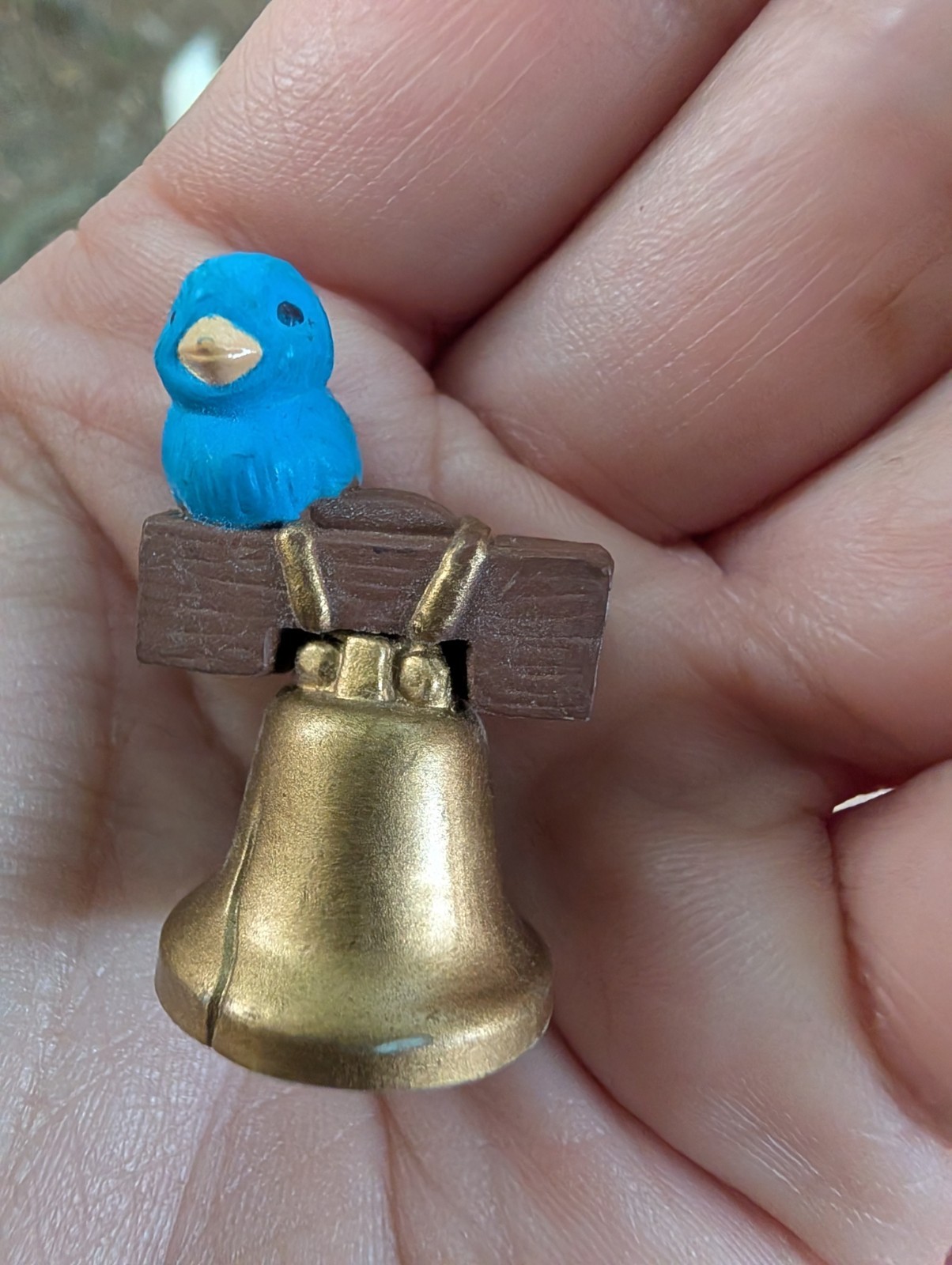 1992 Hallmark Merry Miniature Liberty Bell w/ Blue Bird Independence Day NWT NEW