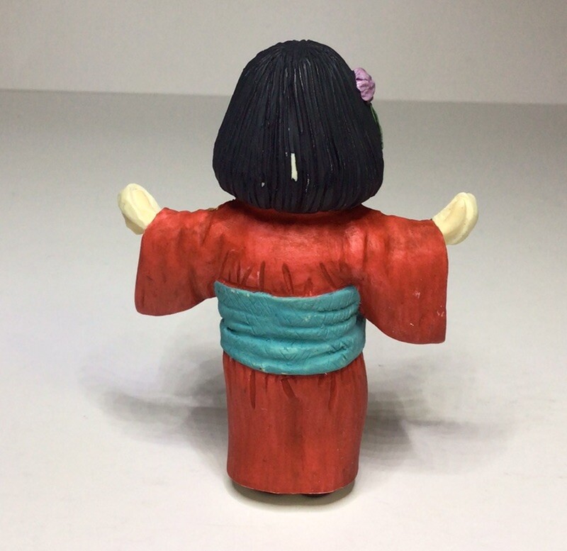Hallmark Girl In Kimono Japanese Wish Figurine 3 3/8 Inch 1990