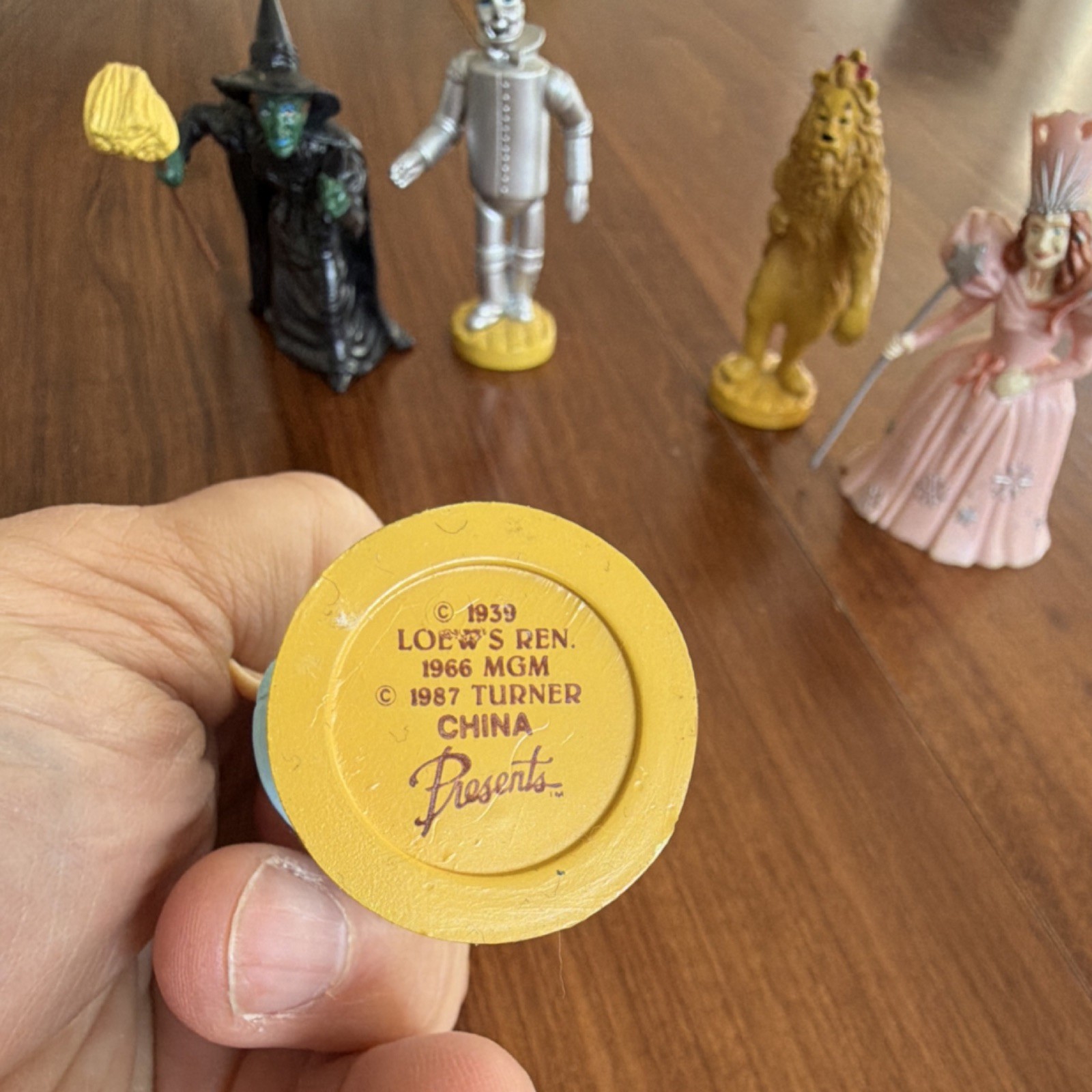 Presents Wizard of Oz 5 Figurines Set Plastic Multicolor 1987 Movies & Music