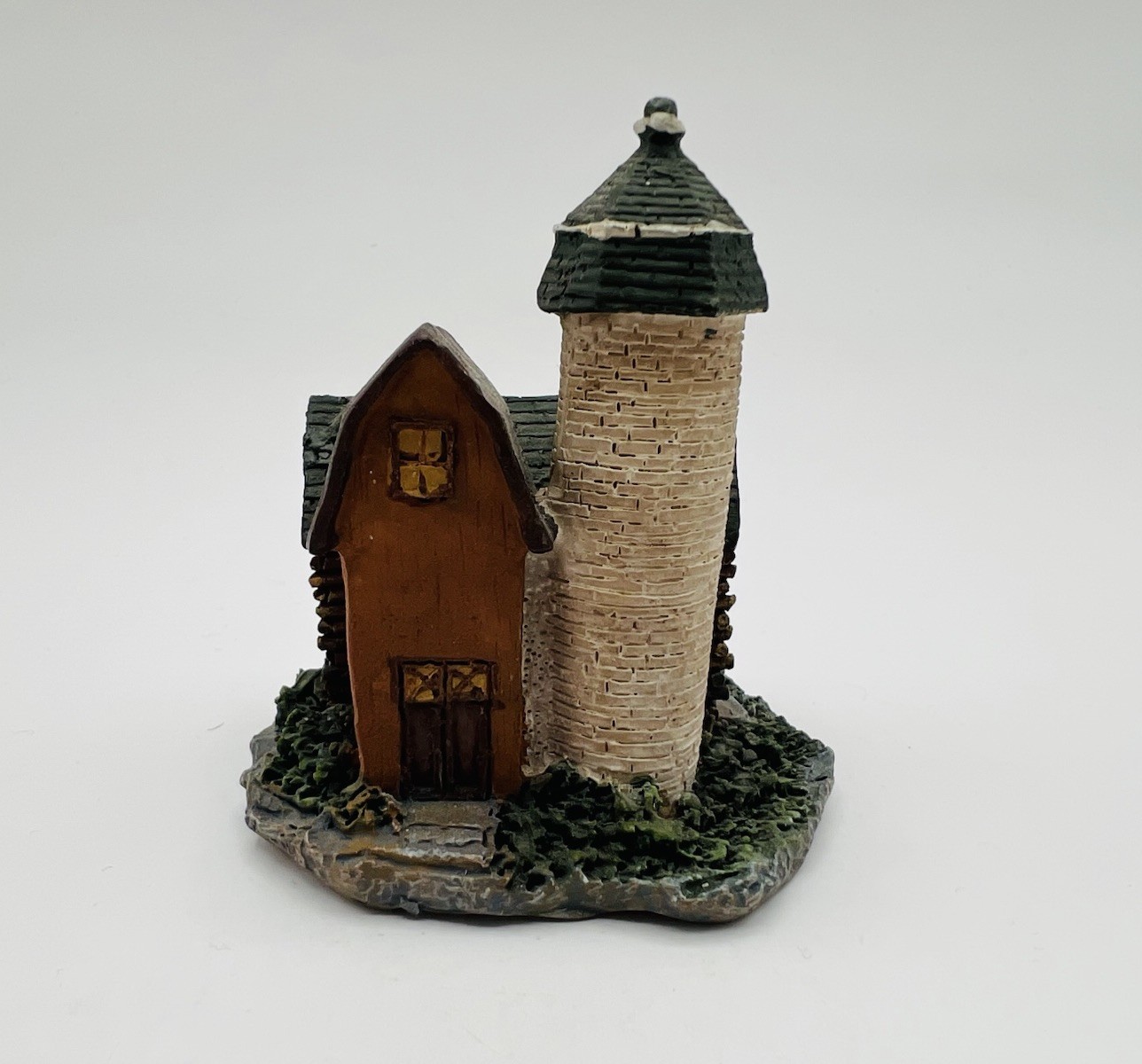 Unbranded Rustic Barn, Silo & Log Cabin Resin Figurine Country Farm Decor