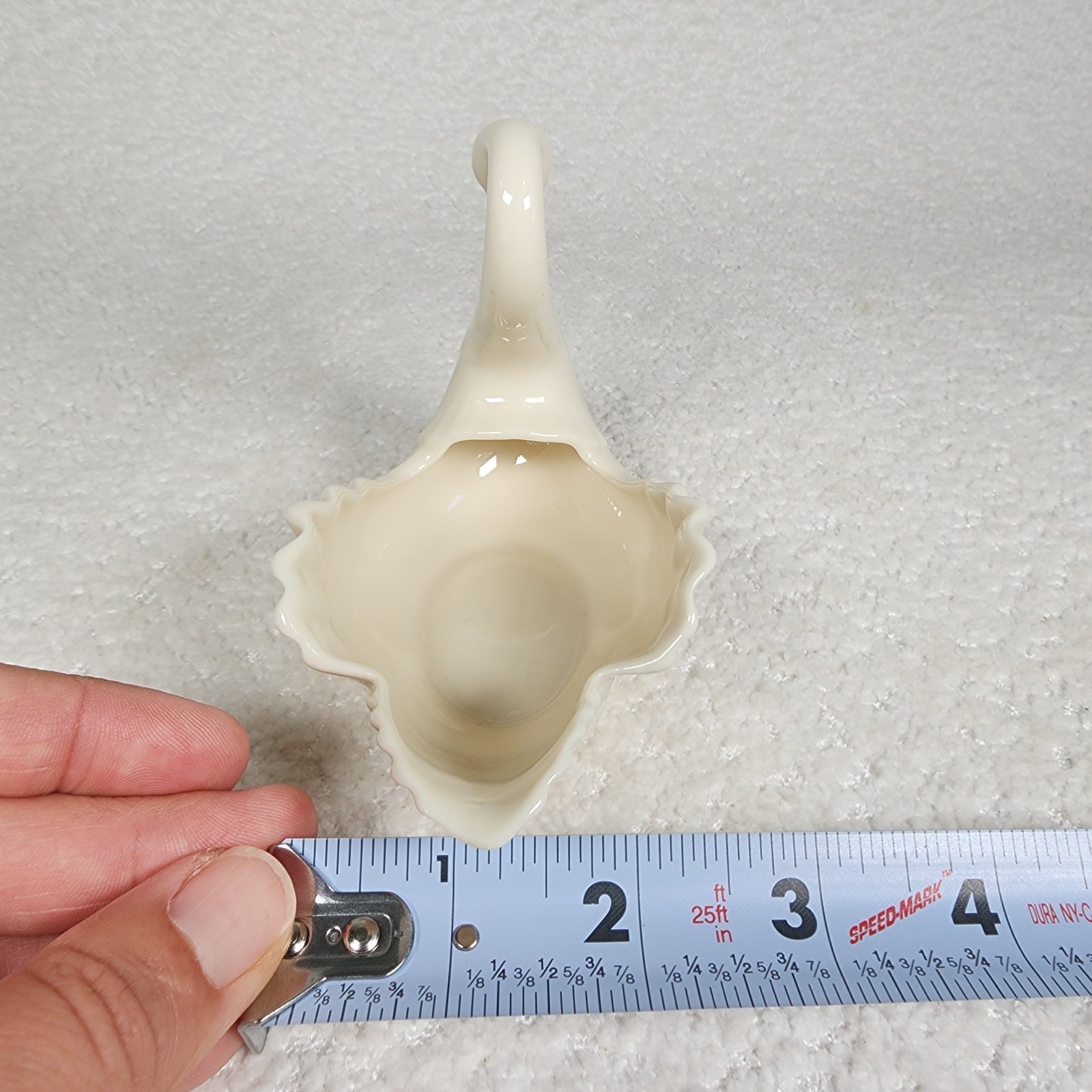 Lenox Vintage Ivory Porcelain Swans Cake Topper Set of 2 Trinket Dish Made in US