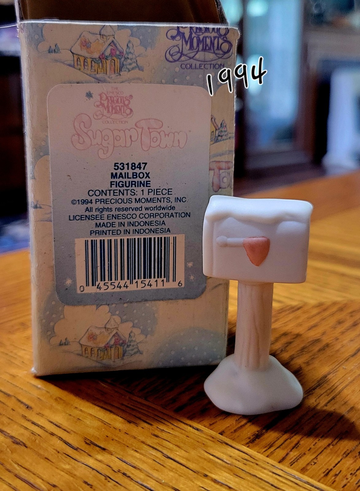 Precious Moments Sugar Town Mailbox Figurine 531847 1994