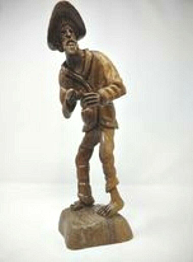 Statue Of An Old Man 9 Inch Tall Resin Sculpture