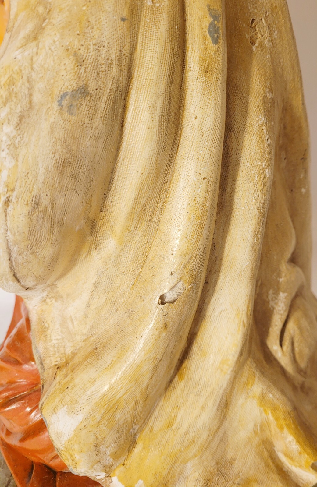 Vintage Virgin Mary Kneeling Nativity Statue Catholic Madonna Church Large 16″