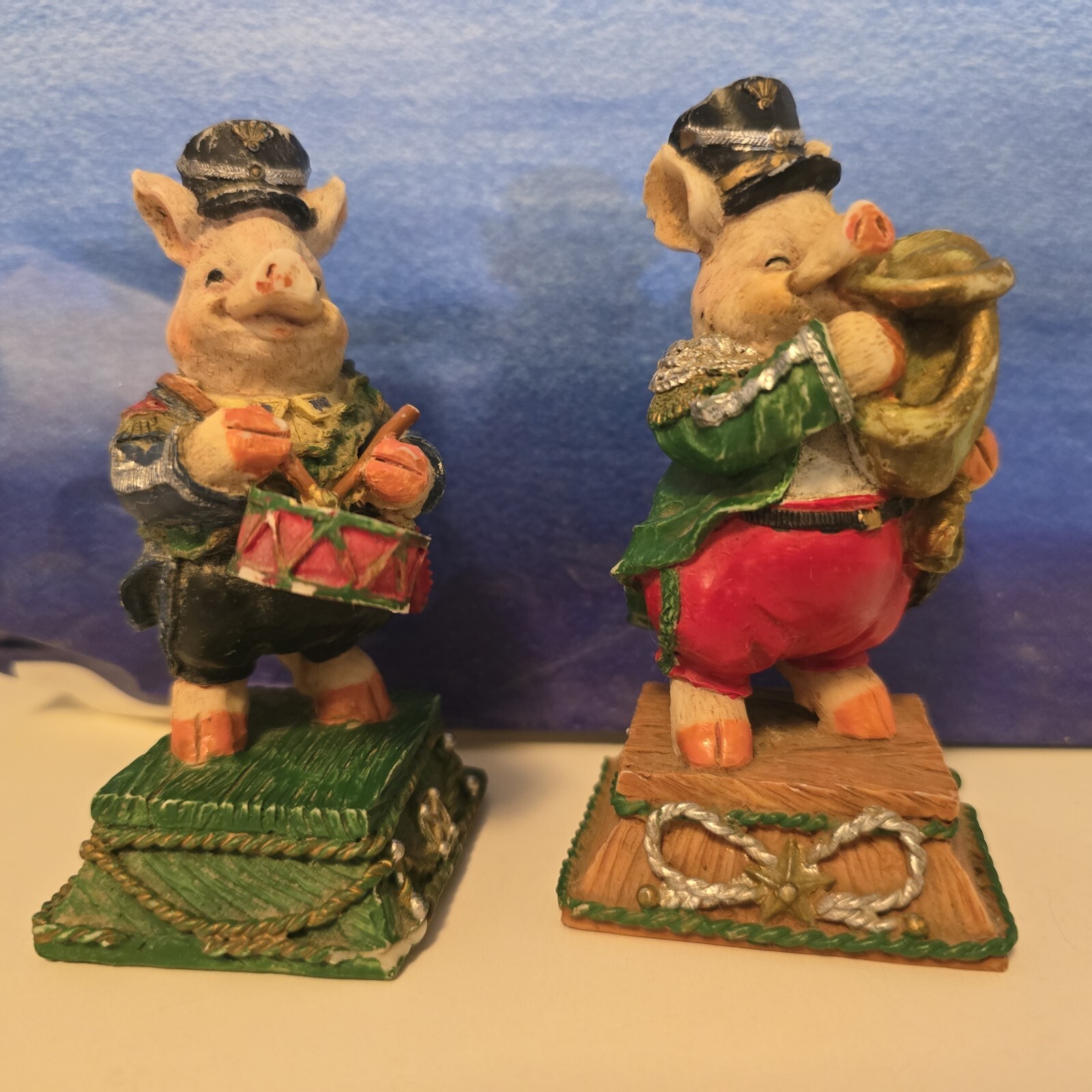 Figurines Vintage Art Mark Musical Pigs Lot Of 2 See Description