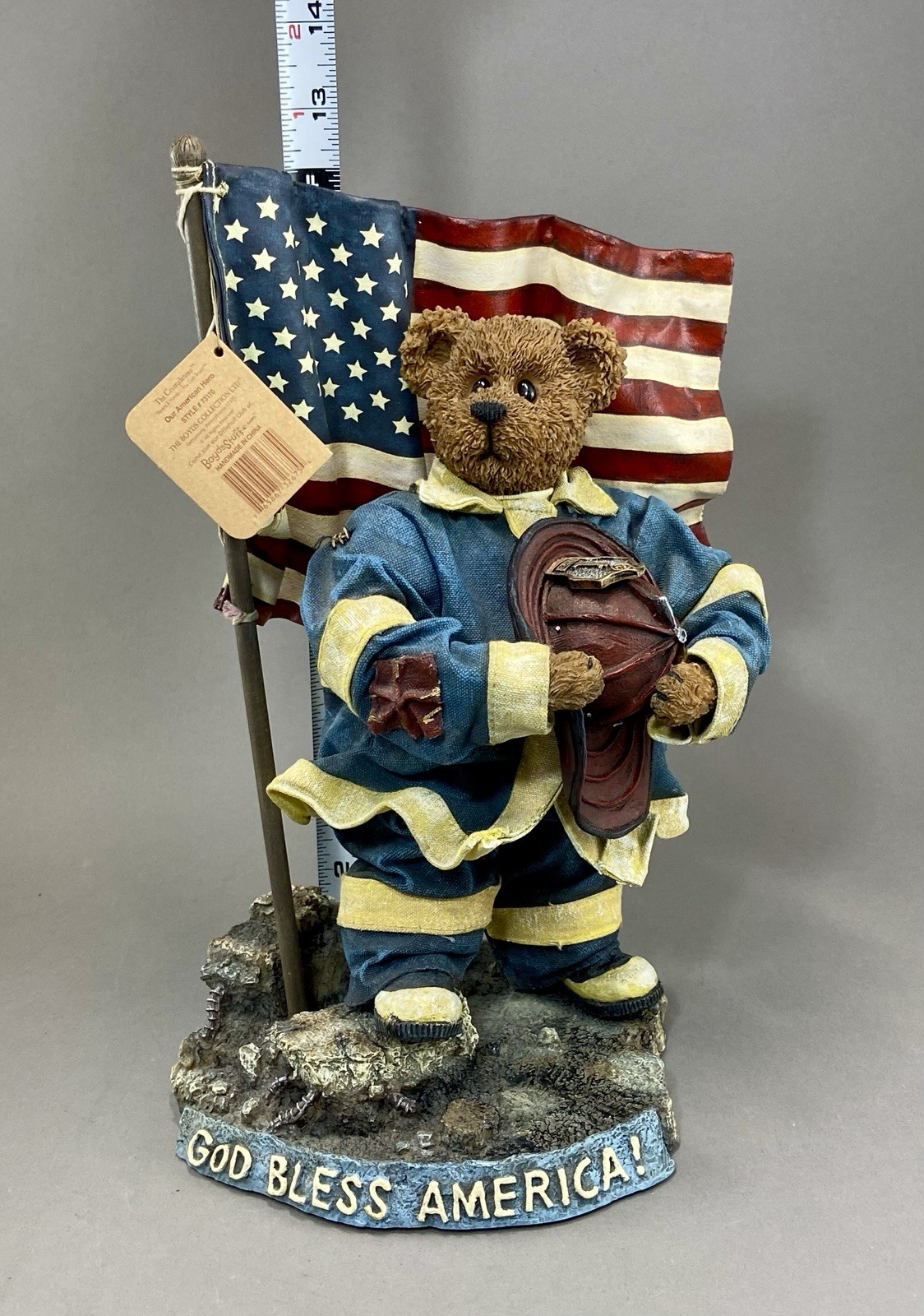 Boyds Bears Crumpletons Our American Hero Strength Courage Figurine 73110 – 12″