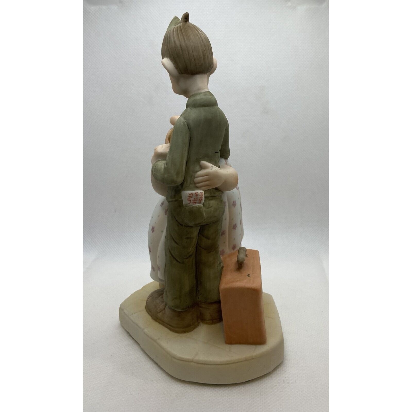 Vintage McCoon’s Country “Good Bye Mary Lou” Figurine Army Couple Love Military